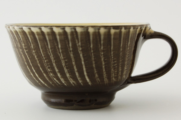 小鹿田焼 刷毛目 カップ|詳細画像2