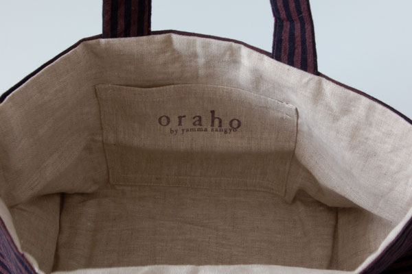 oraho by yammasangyo 会津木綿 チョットトート 縞｜詳細画像3