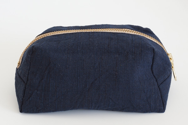 oraho by yammasangyo 会津木綿 山型ポーチ 紺|詳細画像2