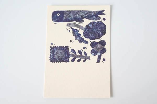 鹿児島睦 ポストカード 5 BLUE FISHES｜詳細画像3