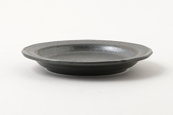 美濃焼 アンティーク小皿 ドット 黒|詳細画像2