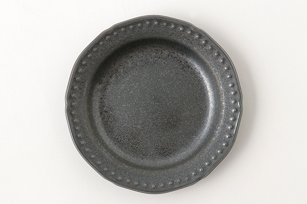 美濃焼 アンティーク小皿 ドット 黒|詳細画像3