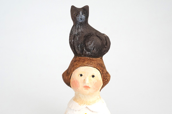 にしおゆき 陶製人形 黒猫のトルソ｜和食器の通販 monsen