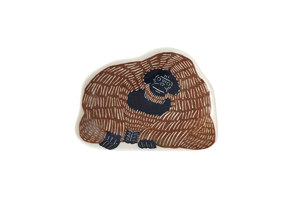 kata kata 印判手 豆皿 オラウータン｜詳細画像1