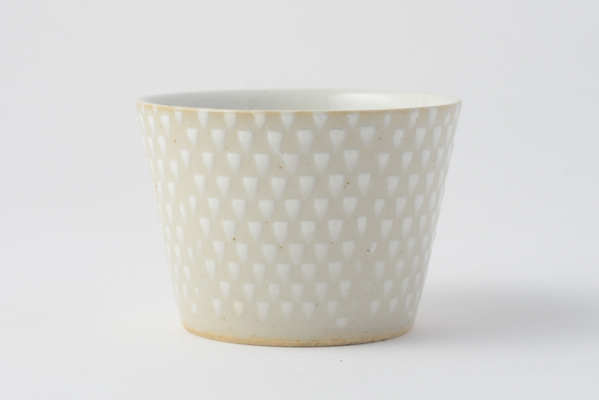 波佐見焼 ORIME 鹿の子 そば猪口カップ ホワイト(セール品)|詳細画像2
