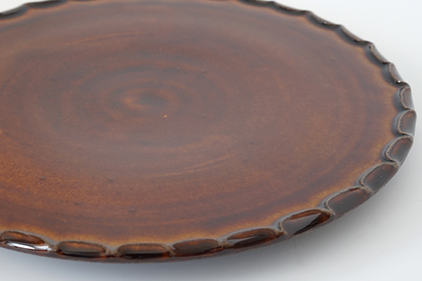 圭秀窯 ふち押し皿 飴|詳細画像4