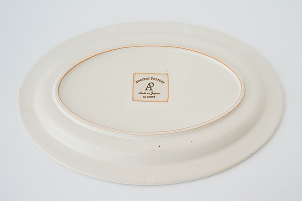 Ancient Pottery オーバルプレート ホワイト｜詳細画像4
