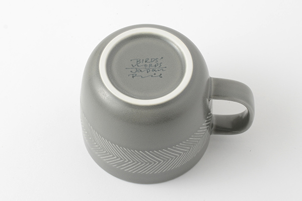 BIRDS' WORDS TABLETOP mug アッシュグレー｜詳細画像4
