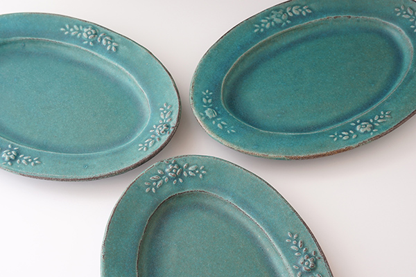 わかさま陶芸 オーバル シャビーターコイズ｜詳細画像6