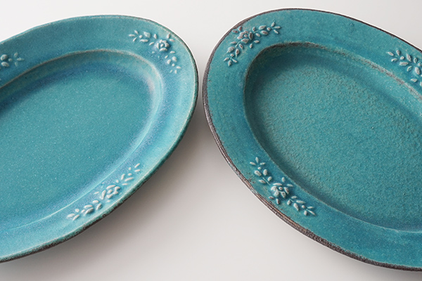 わかさま陶芸 オーバル シャビーターコイズ｜詳細画像7