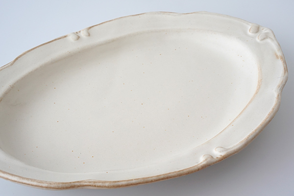 わかさま陶芸 洋皿オーバル大 kinari｜詳細画像5