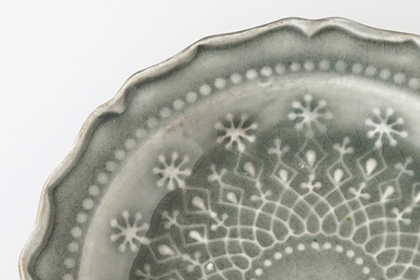 わかさま陶芸 フレンチレース プレート S グレー｜詳細画像5