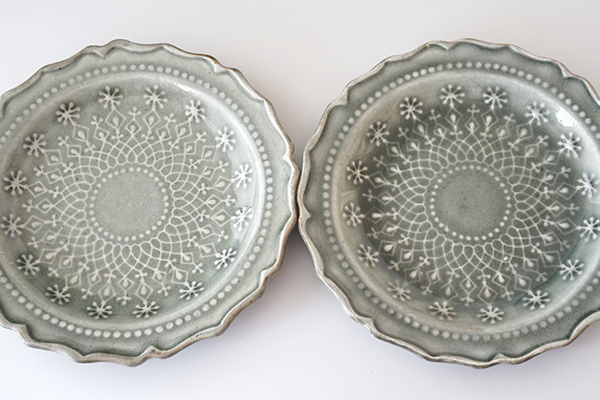 わかさま陶芸 フレンチレース プレート S グレー｜詳細画像6