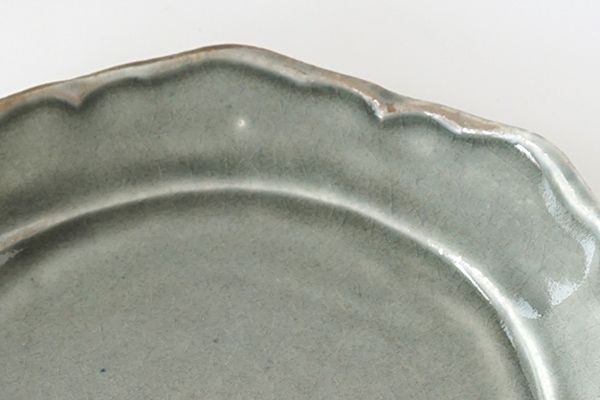 わかさま陶芸 ブルーグレー釉 フリル皿 M｜詳細画像5