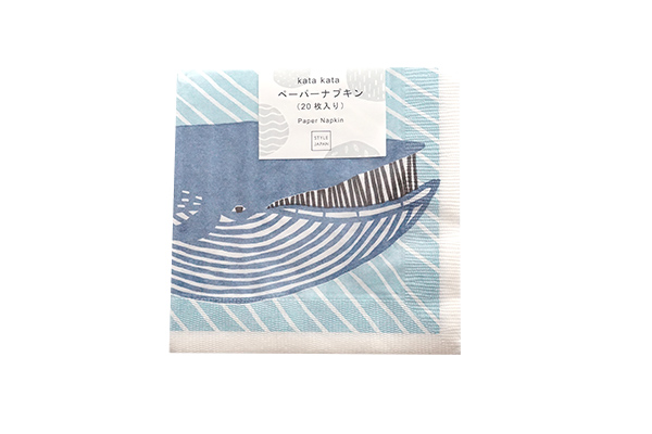 kata kata ペーパーナプキン20枚セット くじら｜詳細画像1