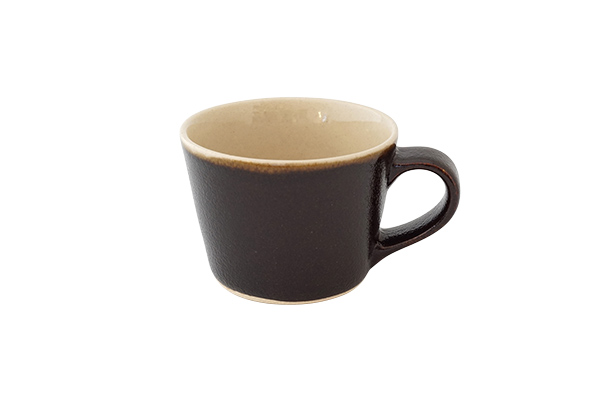 益子焼伝統色 コーヒーカップ 黒｜詳細画像1