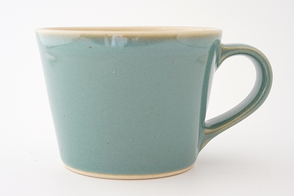 益子焼伝統色 コーヒーカップ 青磁｜詳細画像2