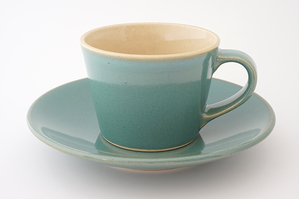 益子焼伝統色 コーヒーカップ 青磁｜詳細画像5