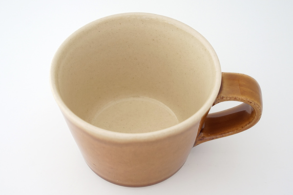 益子焼伝統色 コーヒーカップ アメ｜詳細画像3