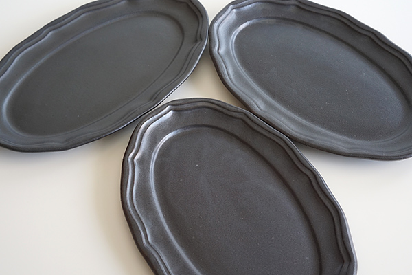 LA MOISSON ビストロ オーバルプレート 24cm マットブラック｜詳細画像5