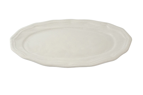 LA MOISSON ビストロ オーバルプレート 29cm ホワイト|詳細画像1