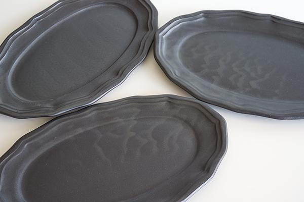 LA MOISSON ビストロ オーバルプレート 29cm マットブラック|詳細画像5