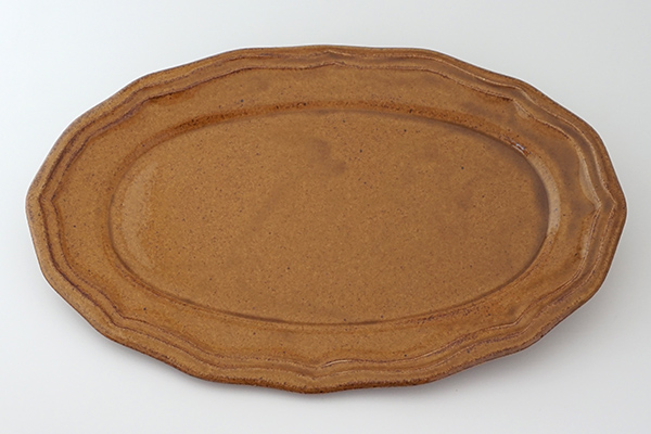 LA MOISSON ビストロ オーバルプレート 29cm アンバー|詳細画像3