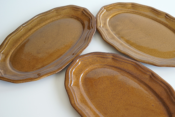 LA MOISSON ビストロ オーバルプレート 29cm アンバー|詳細画像5
