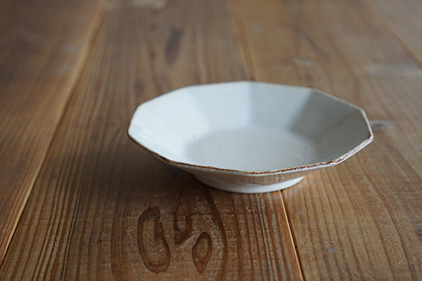 たくまポタリー 6寸皿 10角