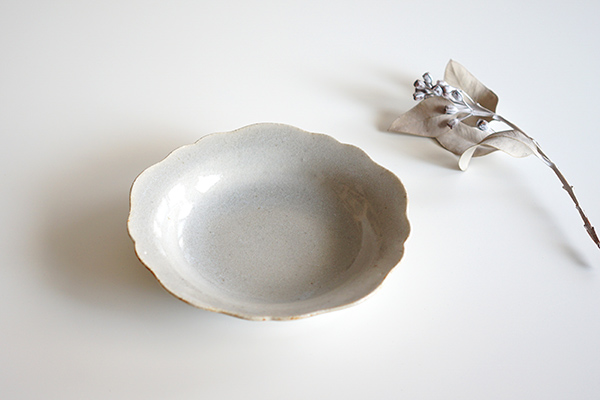 たくまポタリー 6寸皿 芙蓉