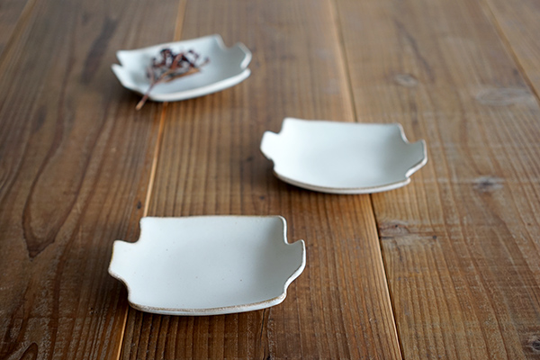 わかさま陶芸 小皿 スクエア kinari