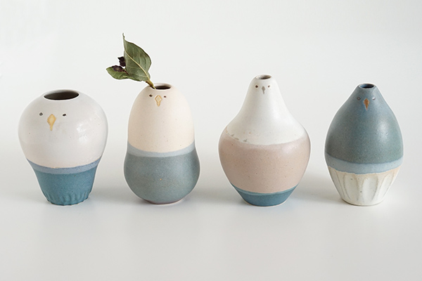 降幡未来さん 鳥の一輪挿し