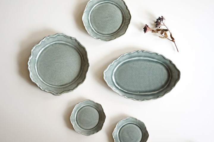 わかさま陶芸 ブルーグレー釉シリーズ  UP！